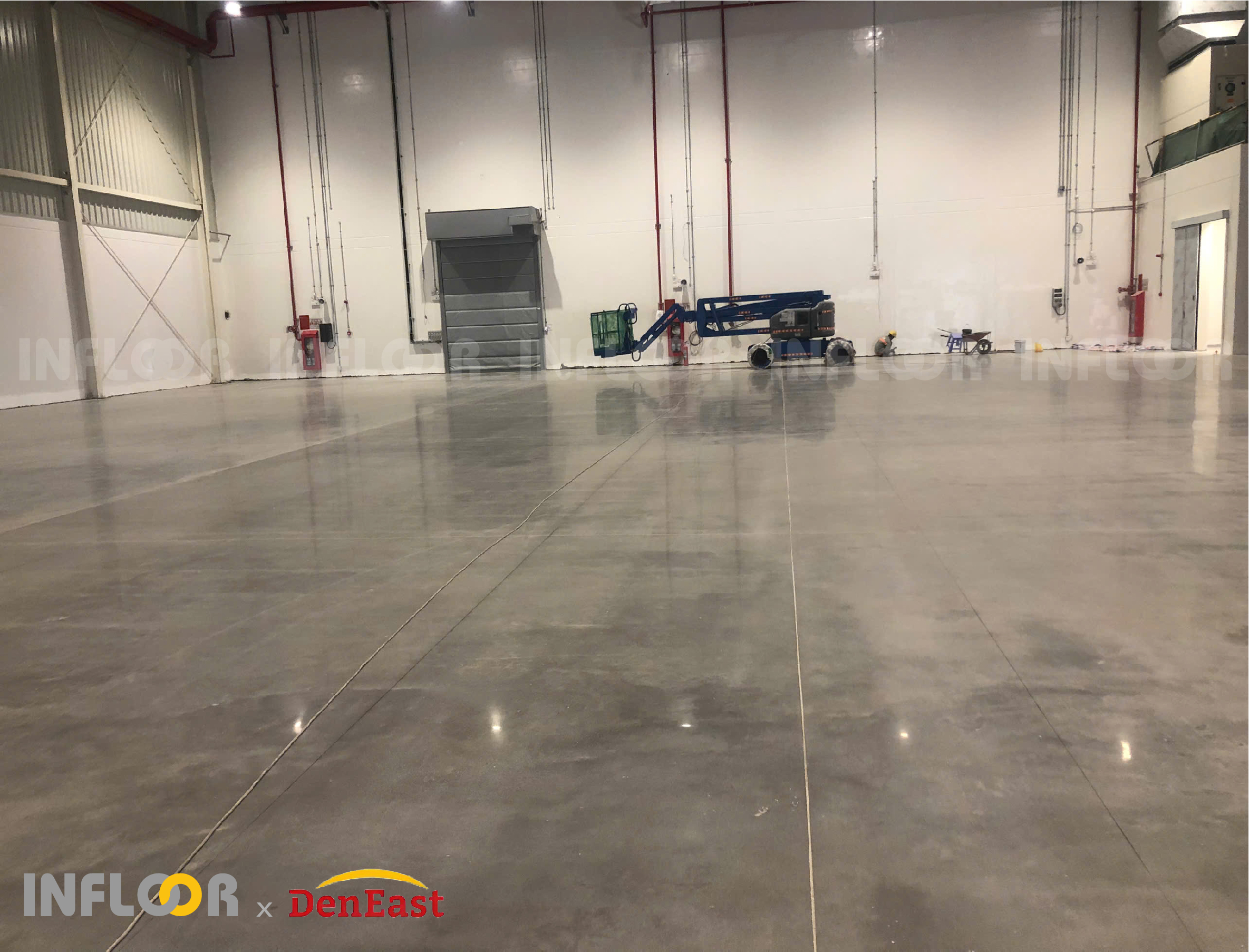 Sàn đánh bóng - Công trình DenEast