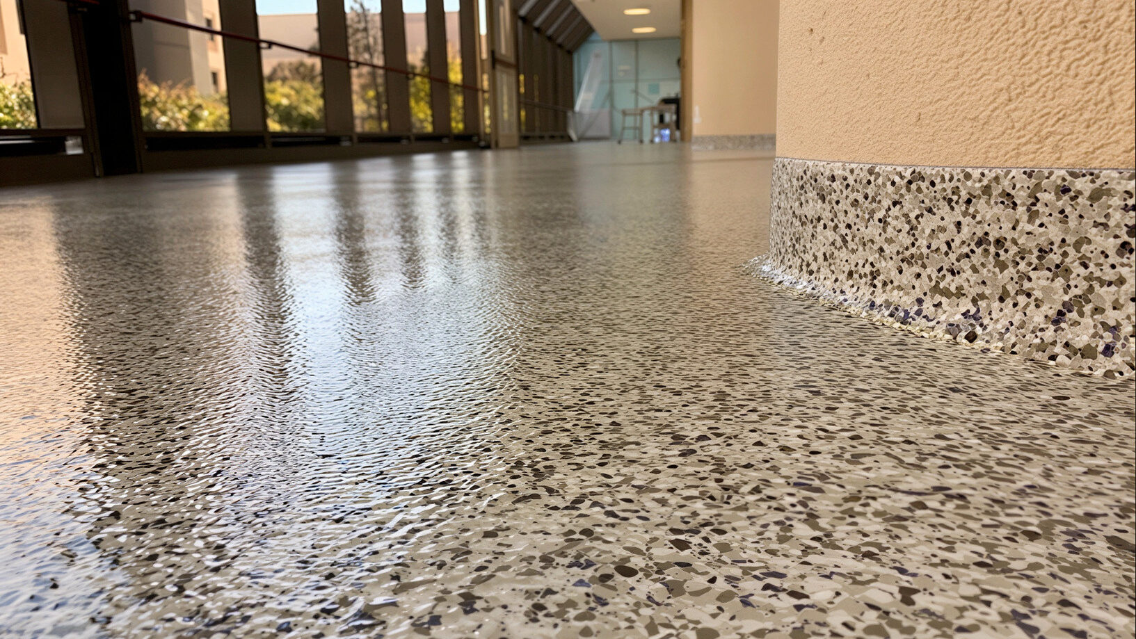 Sàn Epoxy Flake cao cấp | Sàn Stonhard chính hãng