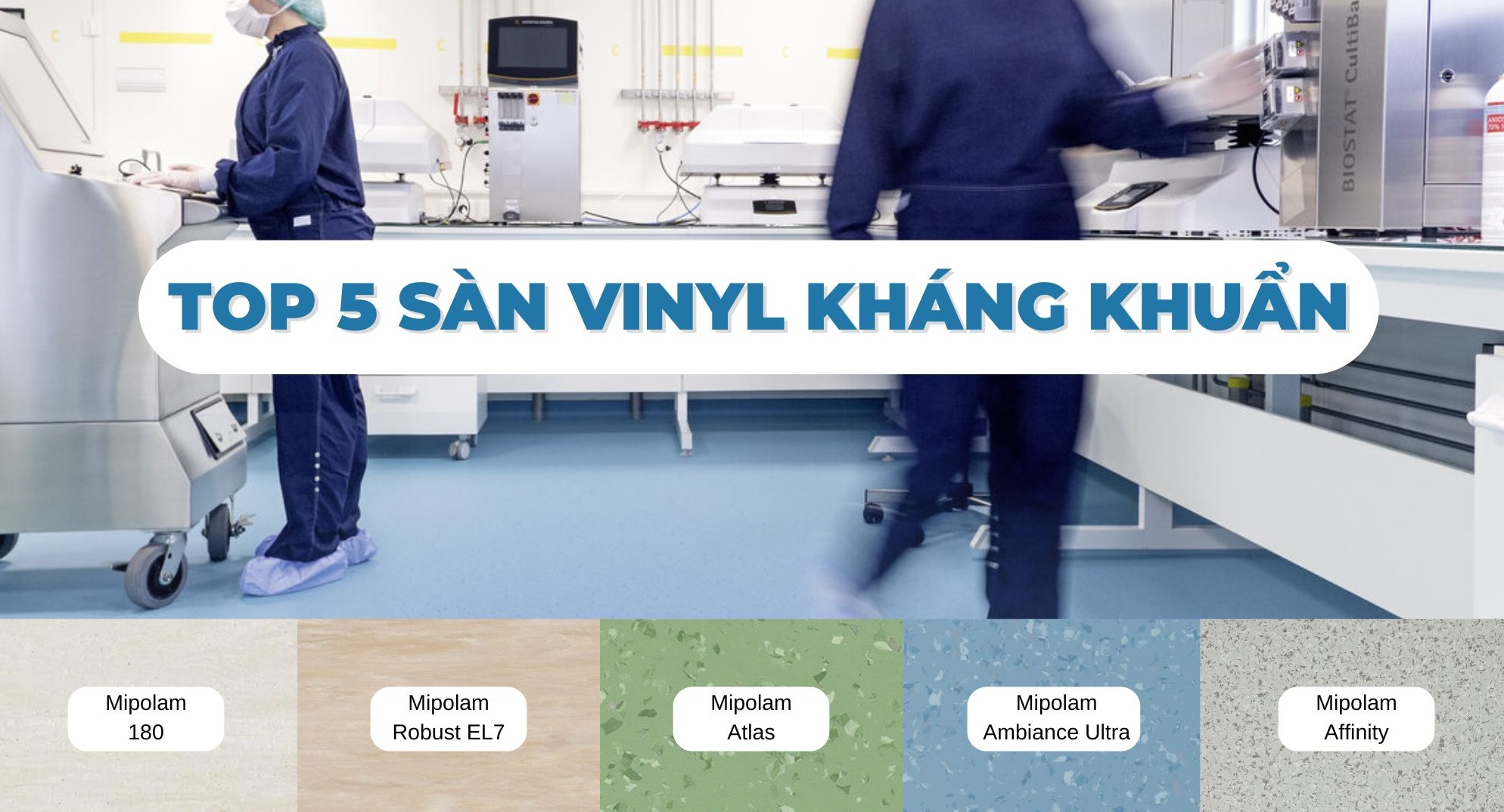 Top 5 dòng sàn vinyl kháng khuẩn tốt nhất cho bệnh viện
