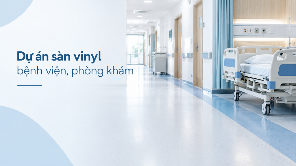 Dự án sàn vinyl bệnh viện, phòng khám Infloor hoàn thiện